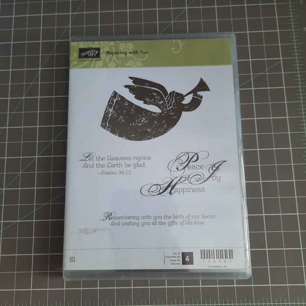 Rejoicing with You Stampin Up rubber cling mount set